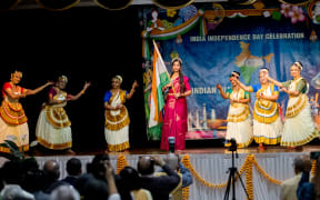 Mohiniyattam, a traditional dance from Kerala, was performed at the Independence Day celebration in Auckland.