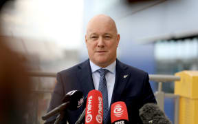 Prime Minister Christopher Luxon was at the Ikea official opening date announcement.