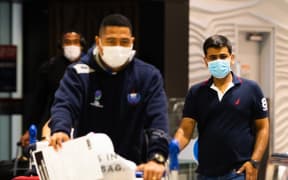 Passengers arriving at Auckland Airport