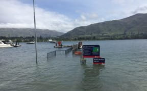 Lake Wanaka is full to the brim. Pictured on 3/12/19