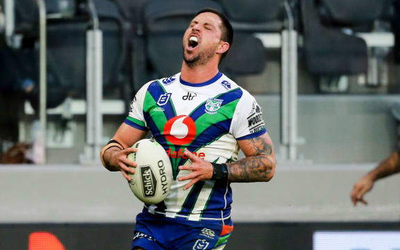 Gerard Beale reacts after his try is disallowed due to a forward pass that wasn't forward.