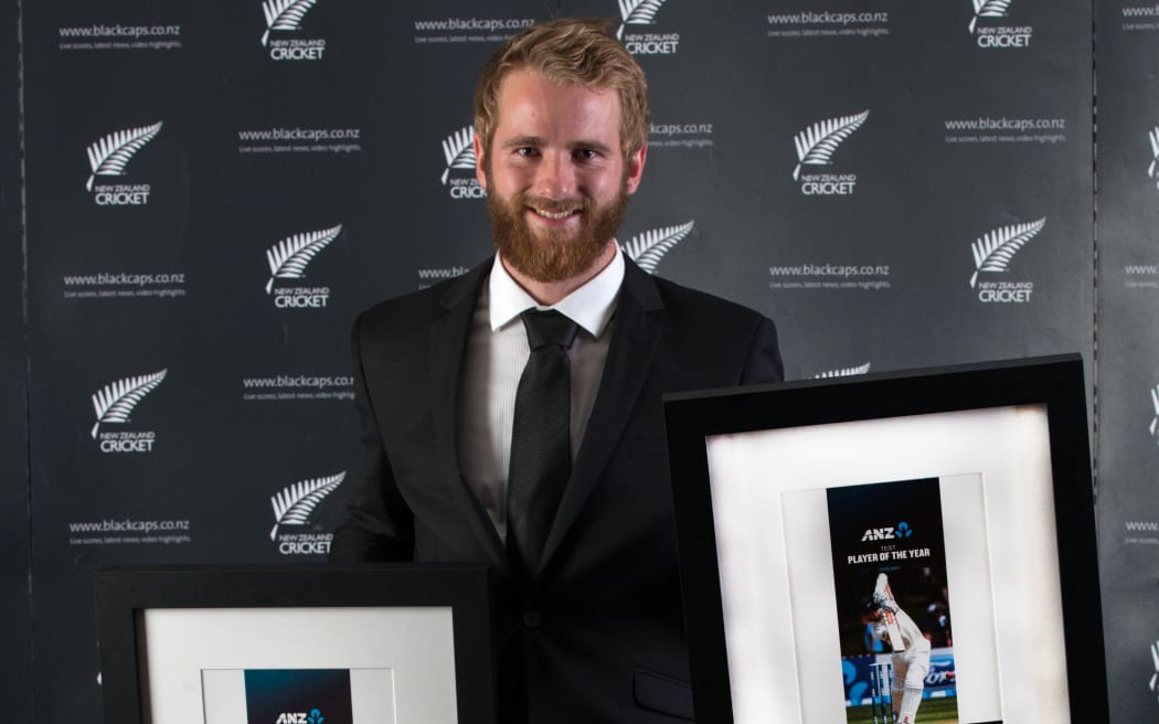 Kane Williamson winner of the  Twenty20 International Player of the Year, One-Day International Player of the Year and Test Player of the Year at the New Zealand Cricket Awards 2015.