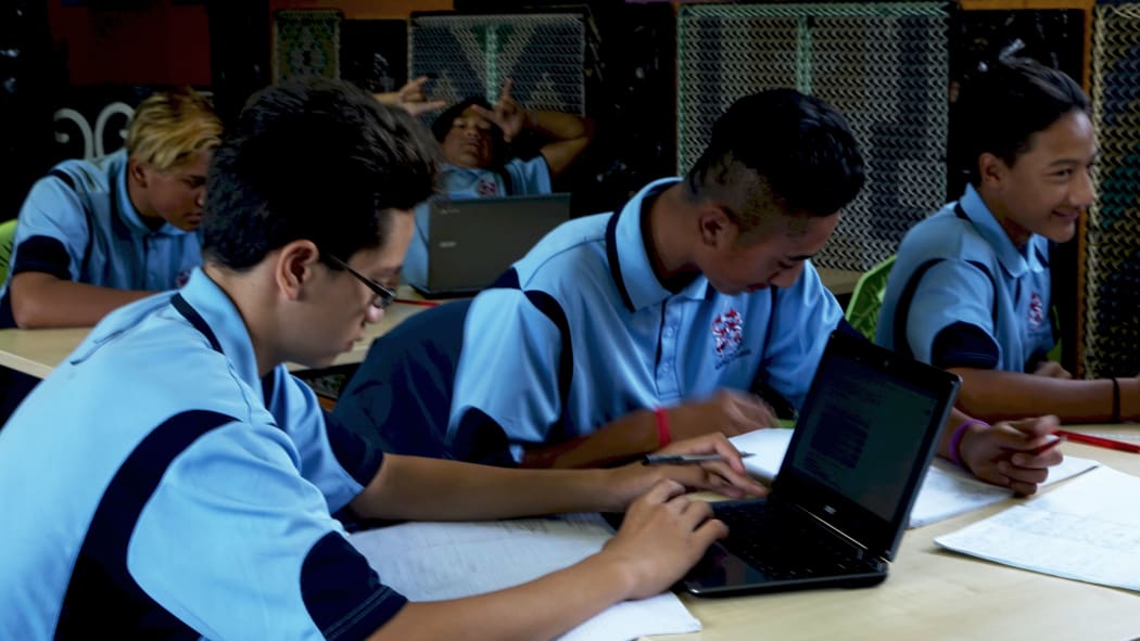A class at Huntly College