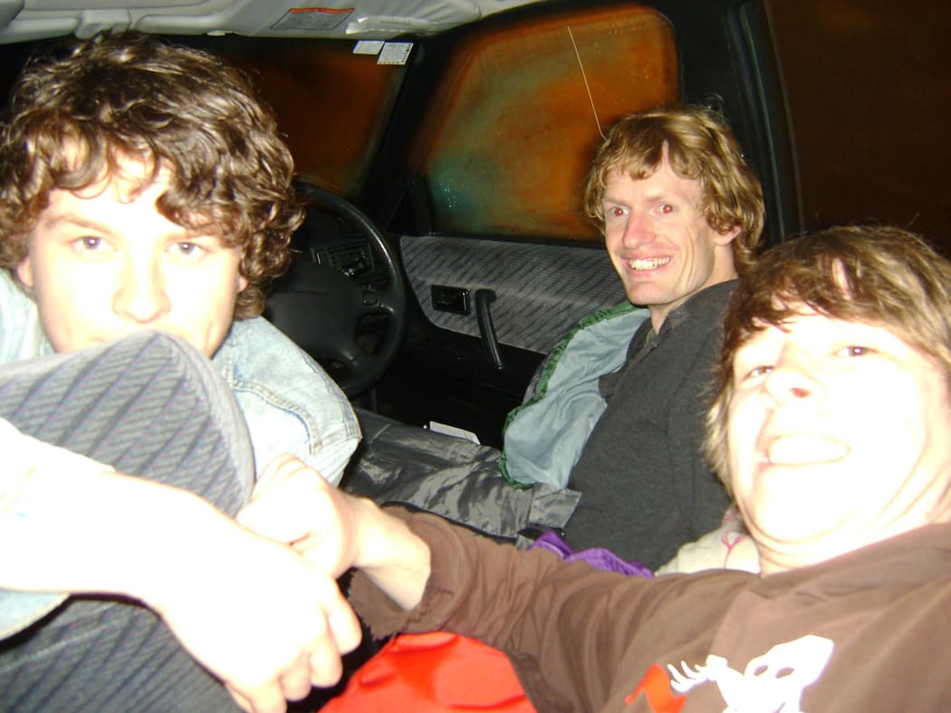 Olly Crawford Ellis and the rest of the Transistors spend a night in the car