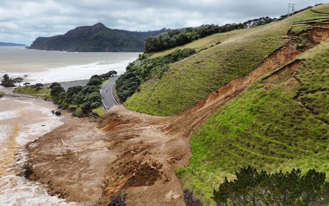 Slip at Kūaotunu in the Coromandel on Thursday, 22 January.