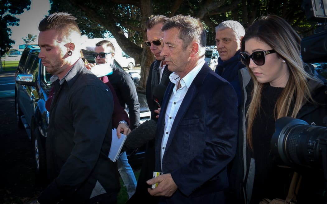 Phil Rudd arriving at the Tauranga District Court this morning 9/7/15