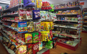 Lollies on a dairy shelf