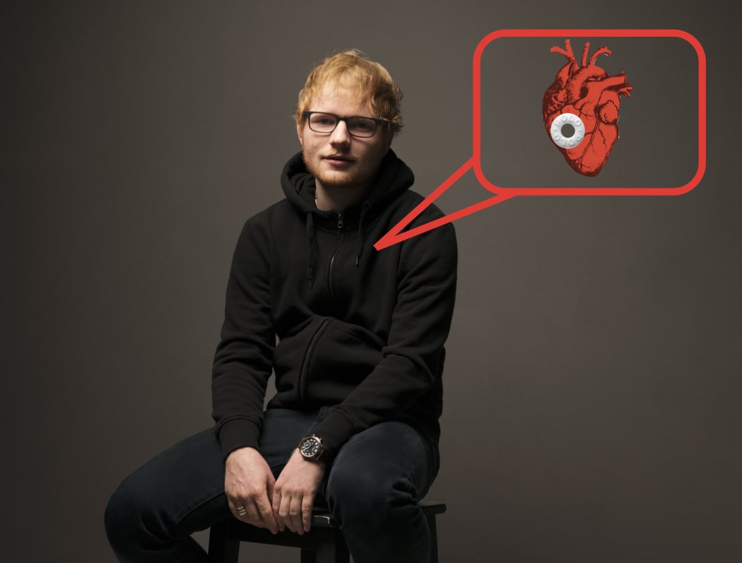 Ed Sheeran's heart is sad but fresh