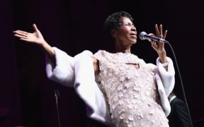Aretha Franklin performs onstage in New York City earlier this year.