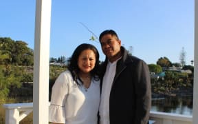 Shirley Farani and her husband Ailepata Ailepata