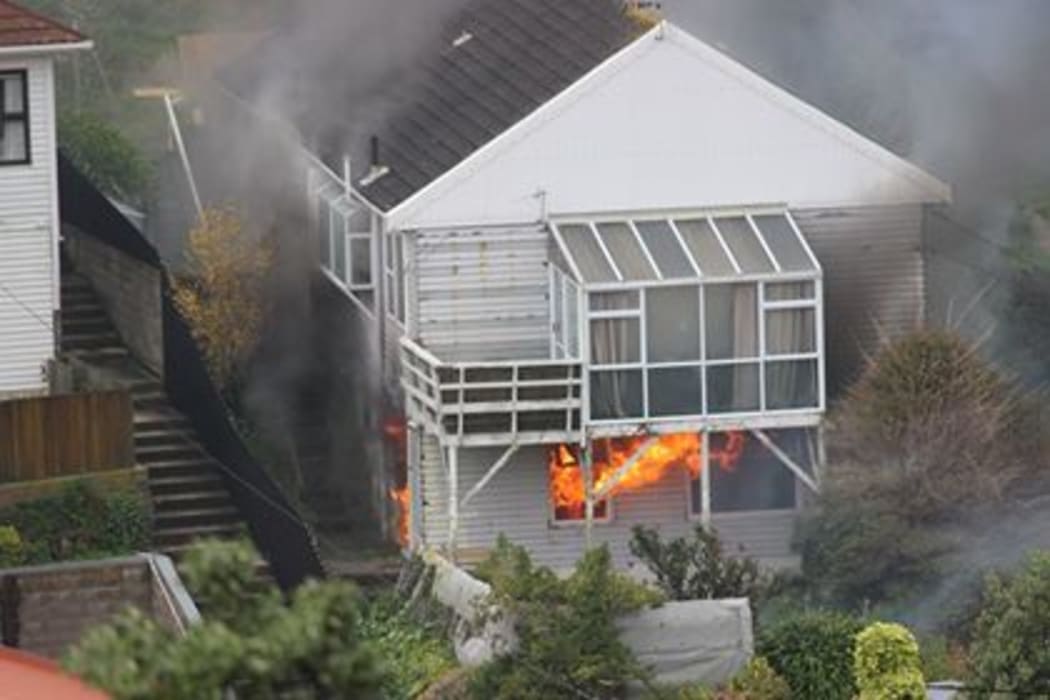 Neighbour Celeste Fontein took this photo when she first noticed the fire.