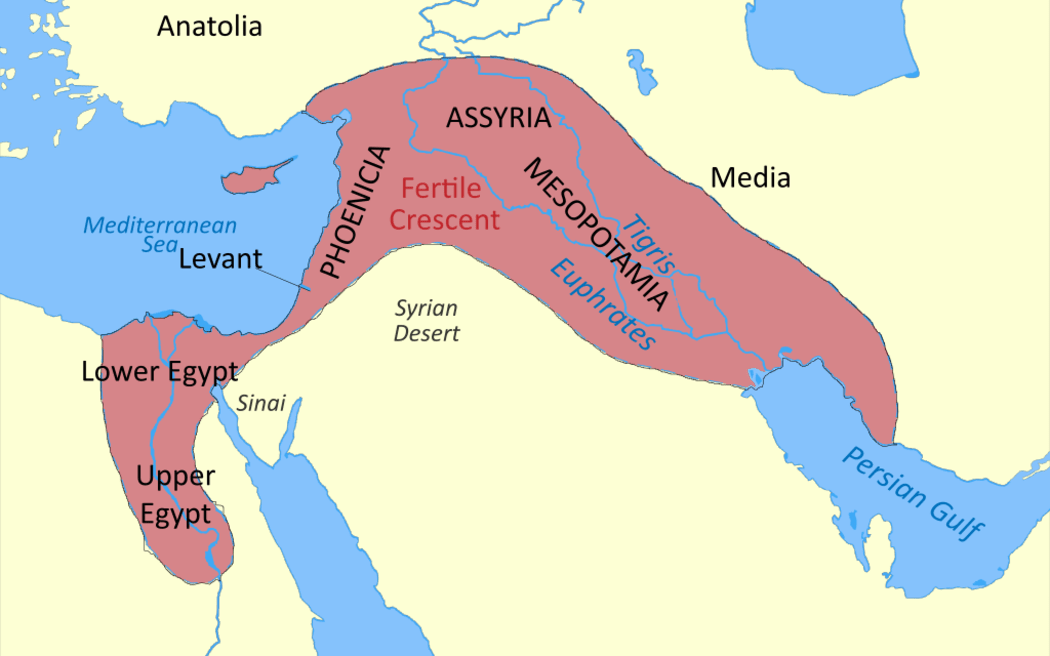 The fertile crescent covers the rich, biodiverse valleys of the Tigris, Euphrates and Jordan rivers.