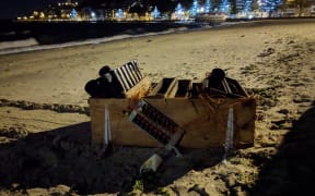 The box of equipment was found by a member of the public but disappeared again before organisers could collect it