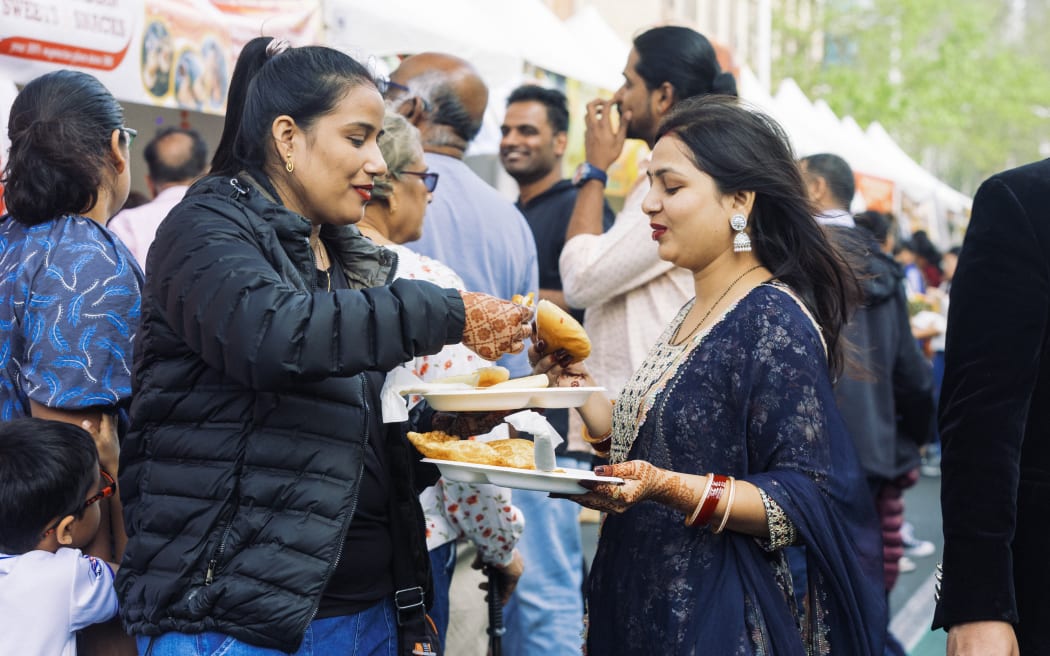 Diwali food, Aotea Square, 11 October.