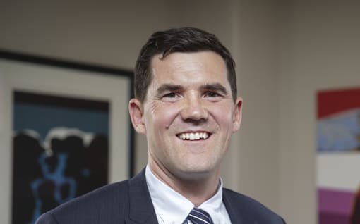 Wellington Mayor, Justin Lester in his office at Wellington City Council.