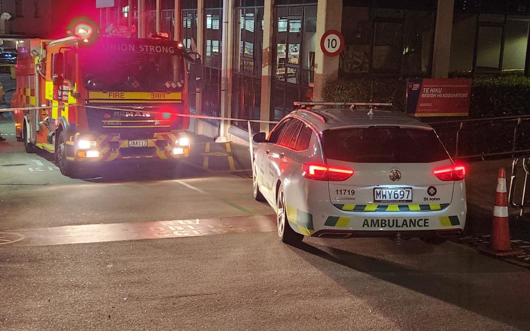St John are responding after reports of asbestos contamination at the Pitt Street fire station in Auckland.