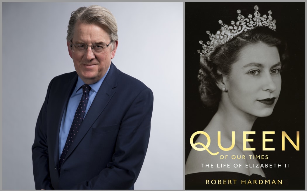 Portrait of Robert Hardman and book Cover