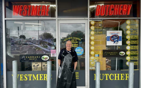 David Rossiter owns the century-old Westmere Butchery in Auckland.