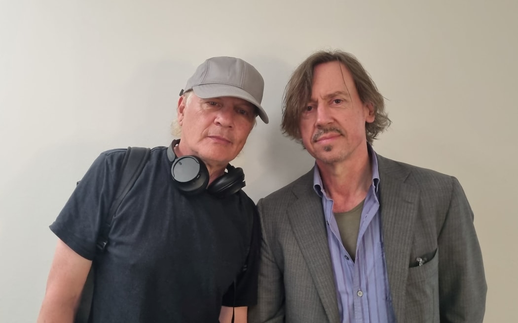 Musician / song writer Shayne Carter and conductor Hamish McKeitch on release day of the album Reform at RNZ Concert.