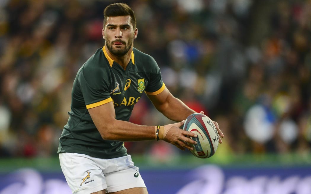 Damian de Allende of South Africa during the 2015 Castle Rugby Championship rugby match between South Africa and New Zealand at Ellis Park in Johannesburg, South Africa on July 25, 2015©Barry Aldworth/BackpagePix