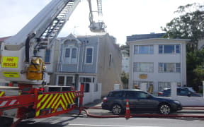 Firefighters worked quickly to put out the fire at a house just off the Terrace.