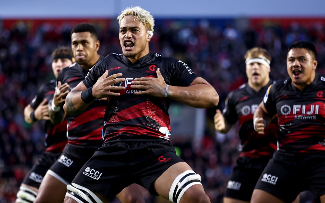 The Crusaders perform their haka.