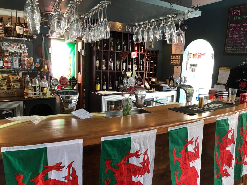 Owner of the Welsh Dragon Bar in Wellington, Andrew Jones, said although he's not witnessed a Wales win before, he's got a good feeling about this one.