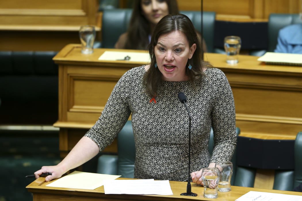 Green MP Julie Anne Genter speaks during the first sitting day of 53rd Parliament on 1 December, 2020.