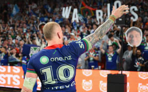 Mitchell Barnett for Warriors v Cowboys, Magic Round, NRL.