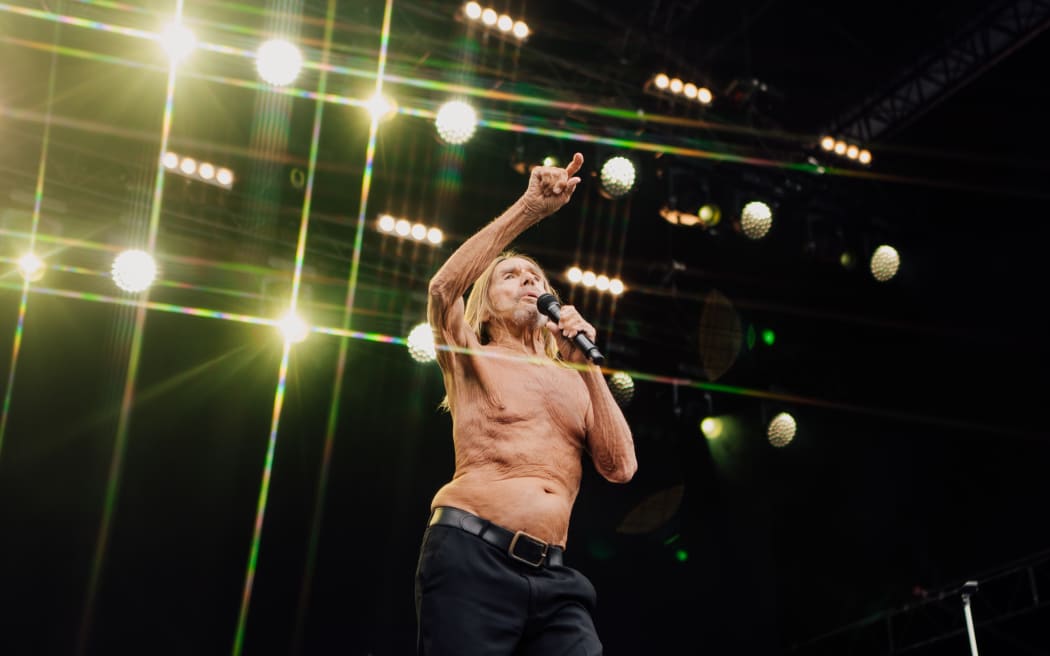Iggy Pop performs at the Taupō Amphitheatre on Saturday, January 24.