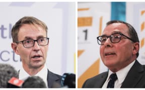 Director-General of Health Dr Ashley Bloomfield and Chief Science Advisor Dr Ian Town.
