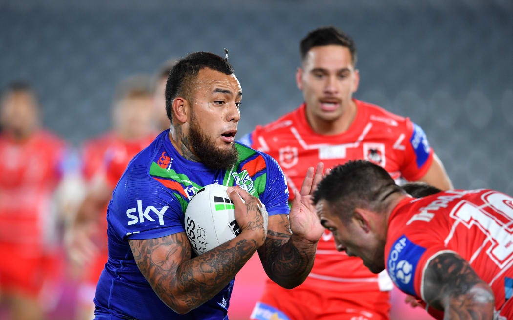 Addin Fonua-Blake.
NRL-R 16 New Zealand Warriors vs St George Illawarra Dragons at Central Coast Stadium  Picture: NRL Photos/Gregg Porteous
