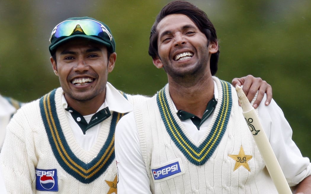 Danish Kaniera (left) has admitted to match fixing six years ago in English county cricket.  Mohammad Asif (right) was banned for five five-years between 2010 and 2015 fr spot fixing in a test match.