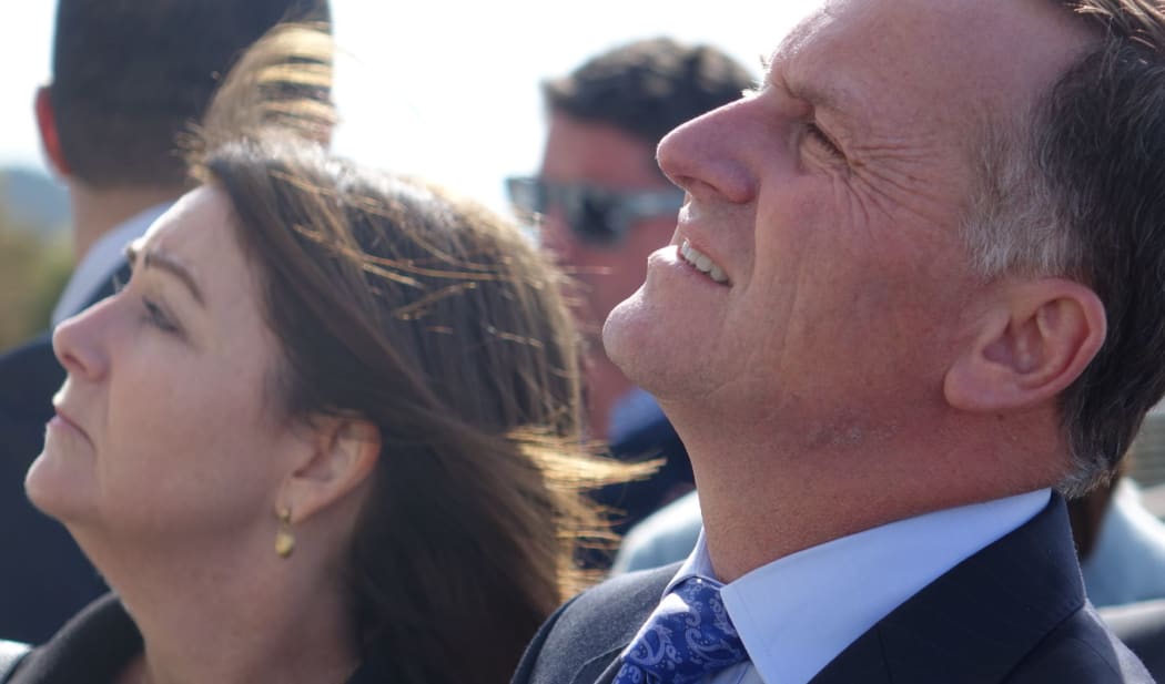 John Key and his wife Bronagh at Lone Pine in Gallipoli .