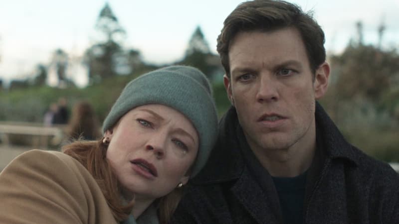 Sarah Snook and Jake Lacy in All Her Fault.