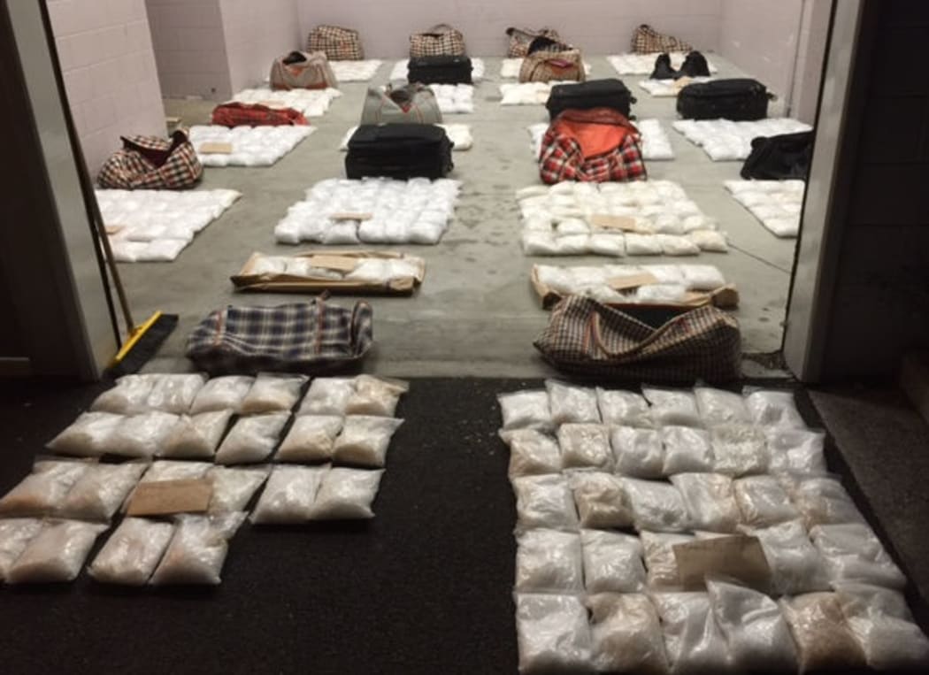 Northland Police have made a record seizure of methamphetamine - with an estimated street value of $438 million on the street