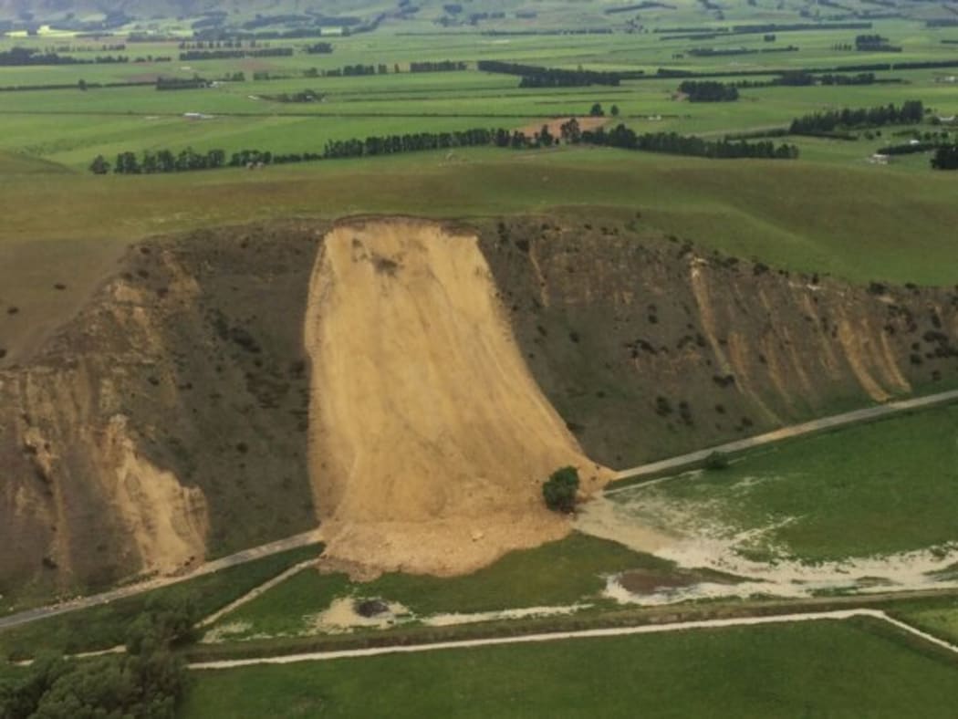 Earthquake damage and slips around Kaikoura after the Hanmer Springs earthquake on November 14.
