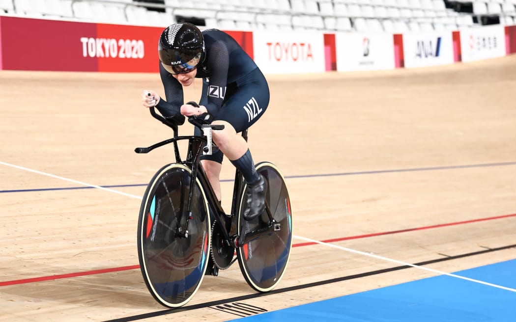 27/08/2021 Tokyo 2020 Paralympics, Izu Velodrome, Izu, Japan . Track Cycling - Women's C4 500m Time Trial. . New Zealand, MURRAY Nicole