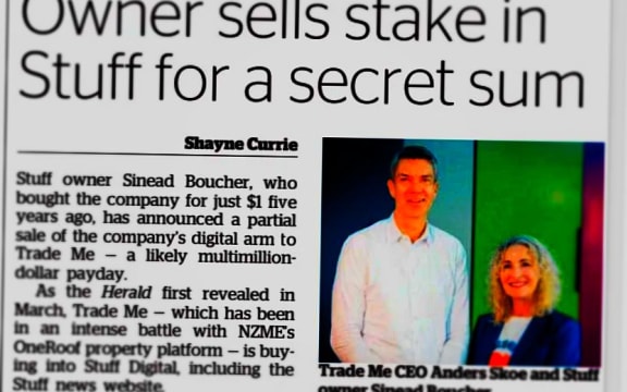 The New Zealand Herald reports the news that its rival has gone into business with Trade Me.