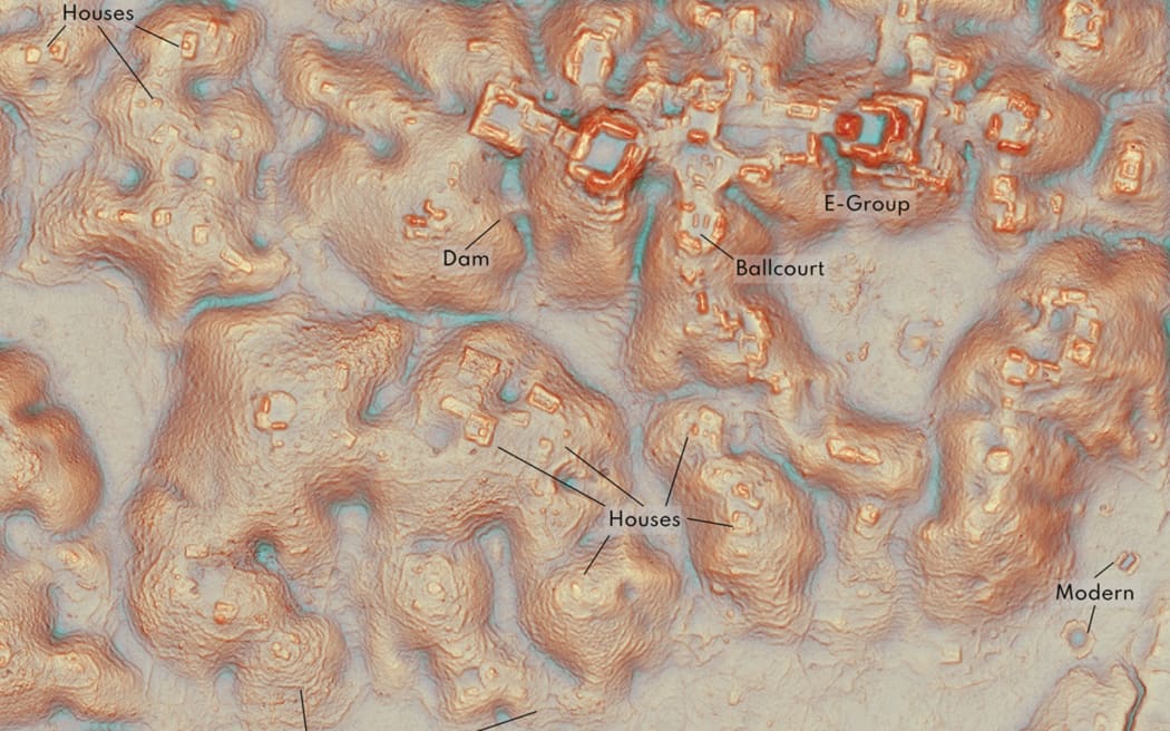An example of the mapping Luke Auld-Thomas and his team were able to pull from the LiDAR data.