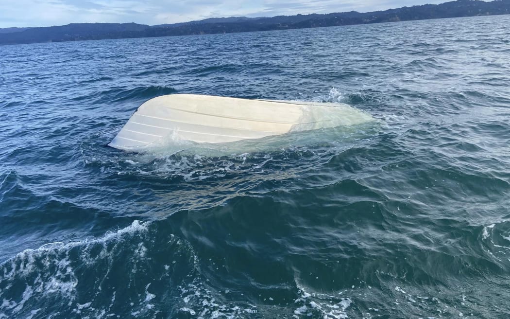The boat was found floating in Manukau Harbour.