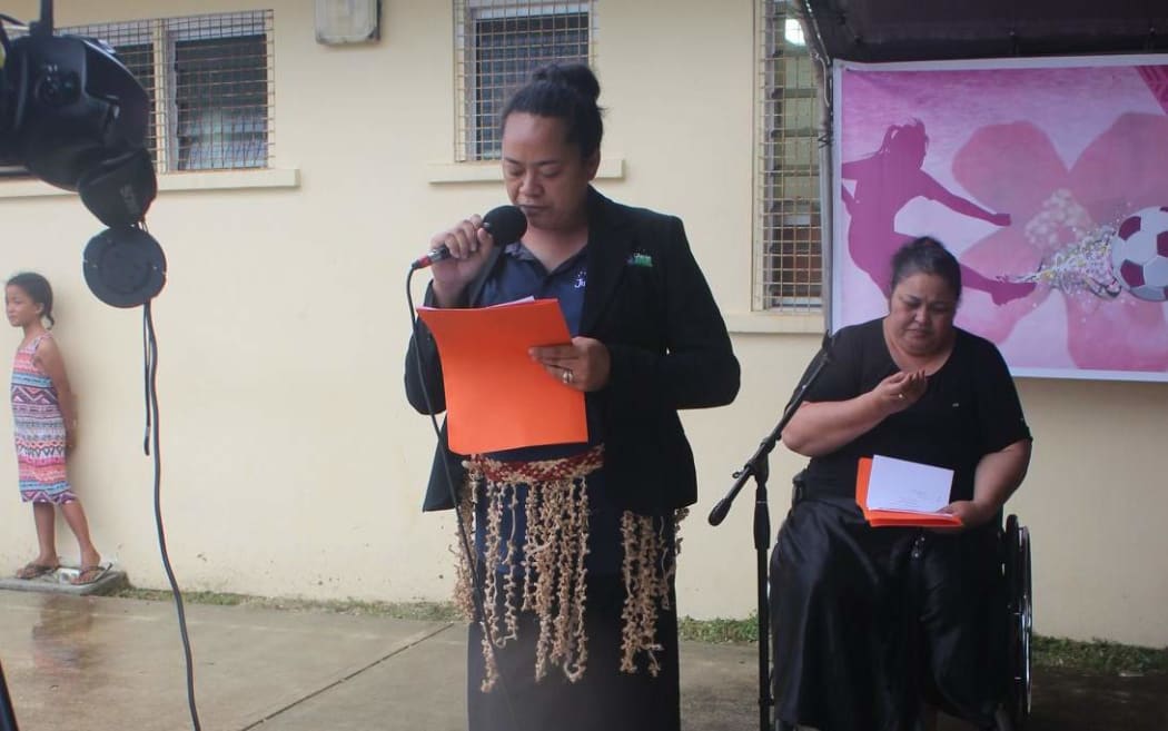 Tonga Football Association Head of Social Responsibility Palu Uhatahi Tuamoheloa.