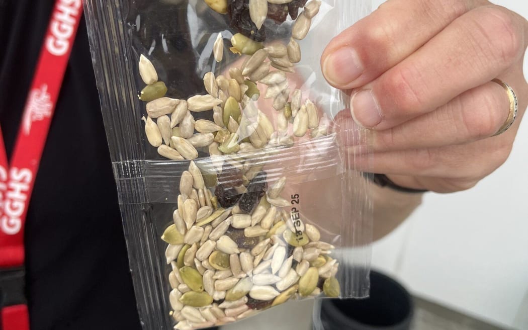 An example of single use waste generated through the school lunches programme that principal of Gisborne Girls' High School Jan Kumar says is taking up extra staff time.