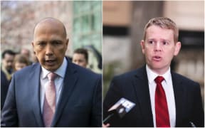 Australian minister Peter Dutton and New Zealand minister Chris Hipkins.