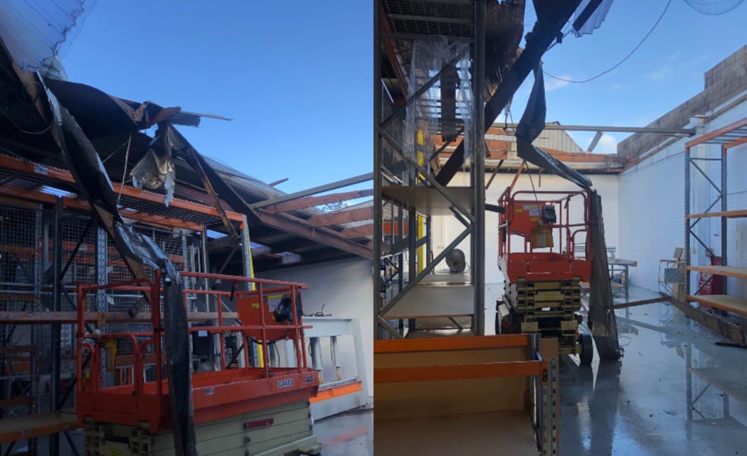 Along with the roof, the floor of Critical's factory was flooded and machinery was water-damaged.