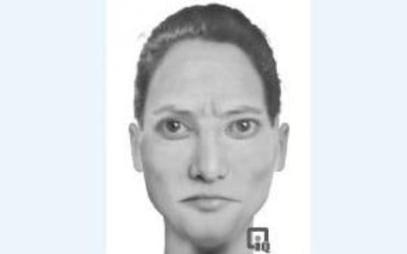 A computer-generated sketch of a man who attacked a woman in her Auckland home.