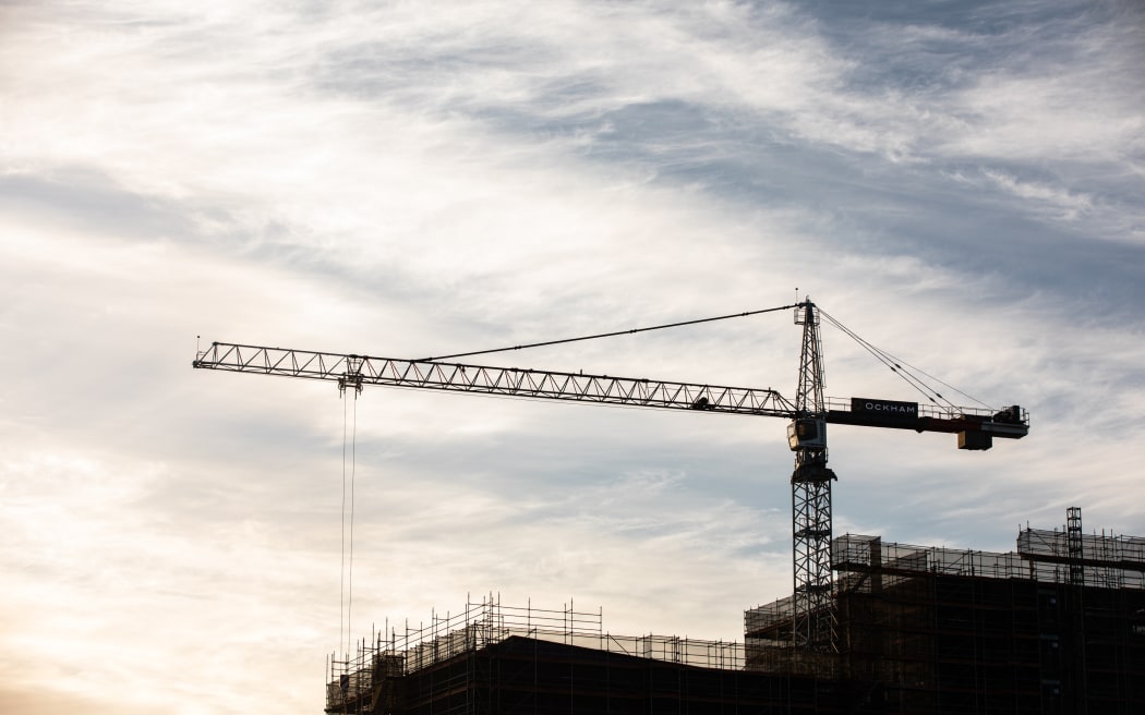 Construction underway a block away from the Mason Clinic  in Auckland on Carrington Road.