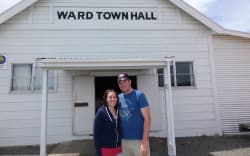 The Ward Town Hall is the hub of the rural community.