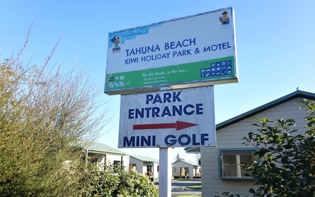 The Tāhuna Beach Holiday Park and Motel in Nelson, where Ricky Mullen went on a rampage, and attacked a tourist.