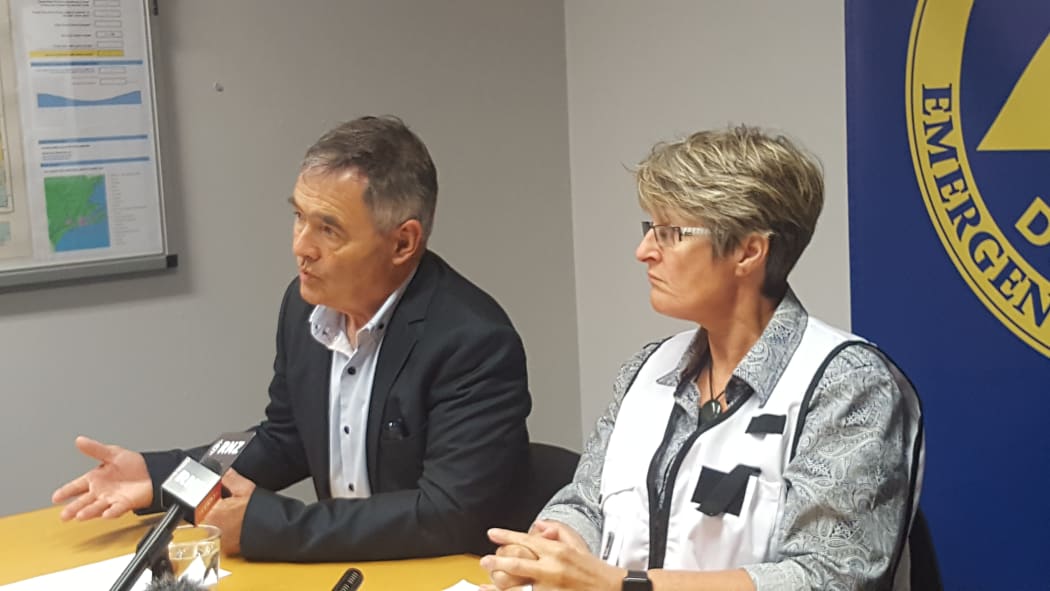 Dunedin mayor Dave Cull and council chief executive Dr Sue Bidrose.